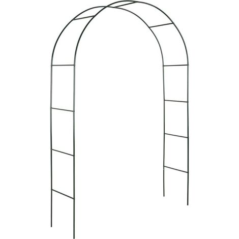 Gartenbogen, Kletterpflanzenstütze, Rosenbogenpfahl, Außendekoration, 240 x 140 x 37 cm