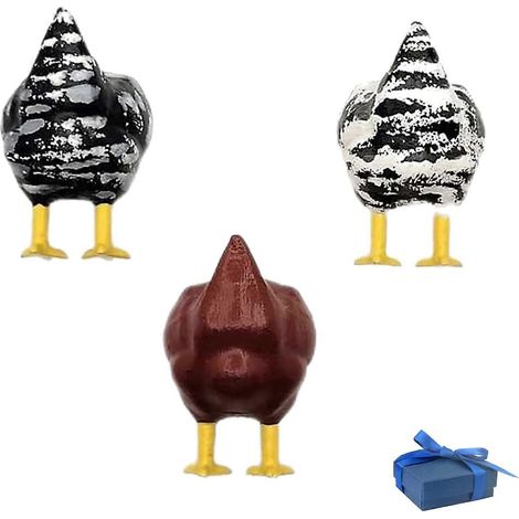 Aimants de réfrigérateur 3D en forme de derrière de poulet mignon, aimants amusants pour la cuisine, le casier et le bureau, aimants à coller pour calendrier (1/4)