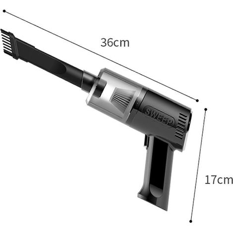 Aspirateur à main sans fil pour la maison, forte puissance d'aspiration, systèmes de filtration multiples, fonctionnement silencieux, 120 W, haute efficacité énergétique