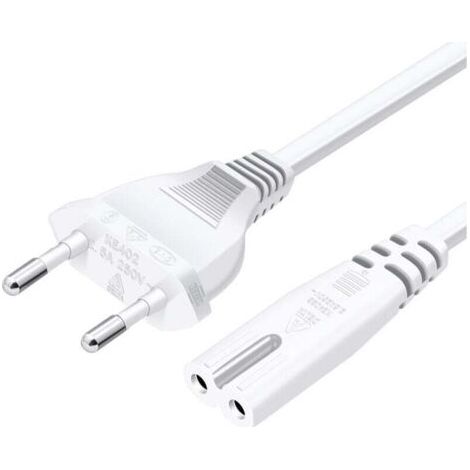 UlisemPower power cable, EU Type-C plug to two Type-C7 sockets, straight, 1.5 m, white