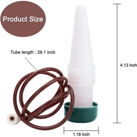 Arroseur Automatique - Argile Et Plastique Non Toxique - Pour Plantes D Intérieur Et Extérieur - Débit 50 À 150 Ml/24 H - Lot De 6 (1/5)