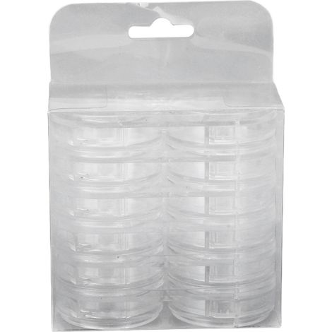 6 boîtes de rangement plastique transparentes empilables et amovibles, 6 couches 12 grilles pour perles de bijoux et art des ongles (1/5)