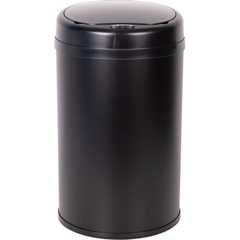 CUBO DE BASURA  NEGRO CON SENSOR Y CUBO INTERIOR 30 L 52 X 30,5 CM (1/5)