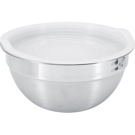 Bol De Mélange En Acier Inoxydable Avec Couvercle - Pour Cuisine Et Pâtisserie - Résistant À La Rouille - 26cm