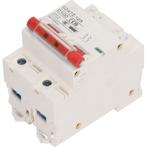 DC 2P DZ47Z 125 100A Leitungsschutzschalter, DIN-Schiene, Mini-Leitungsschutzschalter für 1000V Photovoltaik-Solaranlagen, rot (1/5)