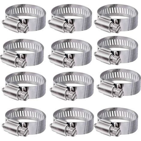 Collier de serrage ajustable en acier inoxydable 52-76 mm pour tuyaux et réservoirs (1/5)