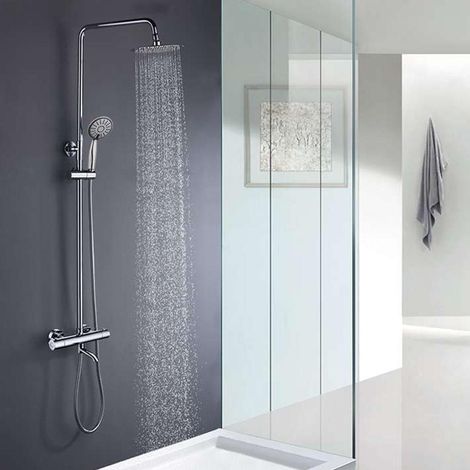 LLAVISAN L125554 ROUND PLUS Columna Ducha termostática Con Caño - ref: L125554 (1/2)