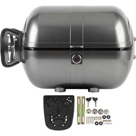 Coffre de moto avec système de verrouillage antivol, étui de transport de bagages étanche de 28l (1/5)