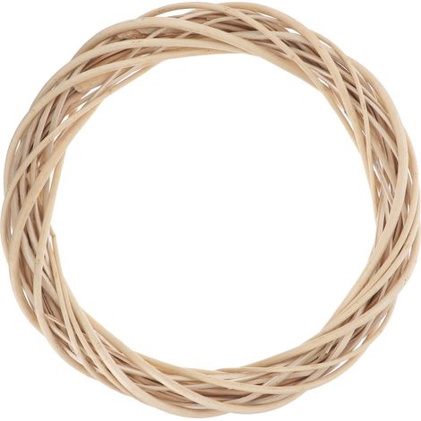 Couronne En Branches De Vigne - Diamètre 30 Cm - Matériau Bois Naturel - Décoration Porte Mur Intérieur Extérieur - 1 Pièce (1/5)