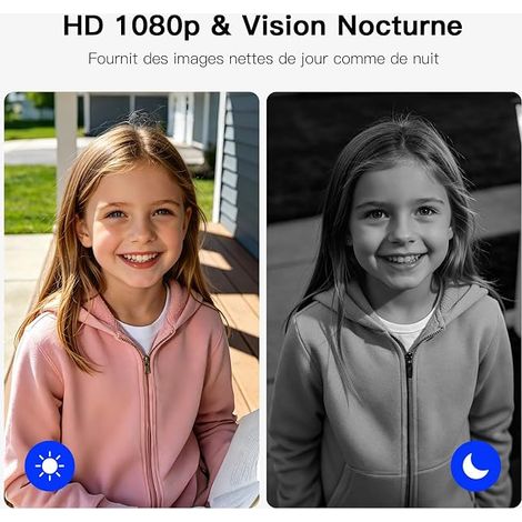 XPJ Tuya APP Wireless Doorbell with Camera and 5 Inch Screen Monitor, WiFi 1080P Connected Video Intercom, Local Storage, PIR Motion Detection, Two-Way Audio, Night Vision, Tuya APP (1/4)