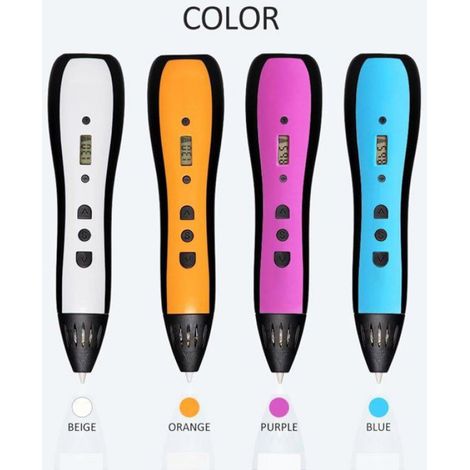 Stylo 3D - Kit de démarrage stylo 3D - Stylo 3D pour enfants - Stylo d'impression 3D pour les bricoleurs - Stylo de dessin 3D avec (1/5)