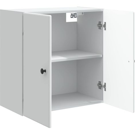 Armadietto a muro Mobiletto a muro Bianco 59 x 31 x 60 cm Legno ingegnerizzato DAS386877 (1/5)