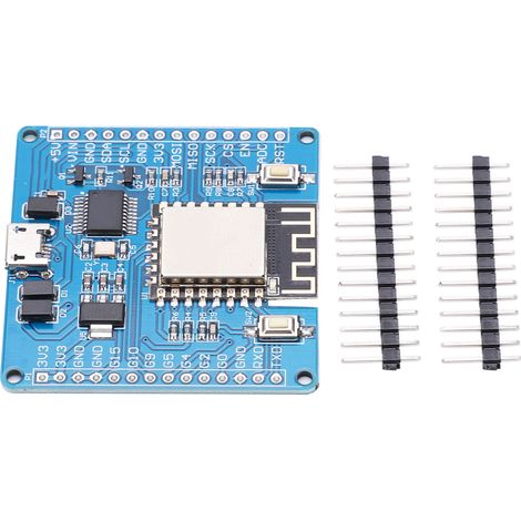 Carte de développement ESP8266 pour Python, entrée tension 5V/3.3V DC avec connecteur à broches (1/5)