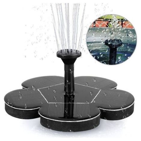 Fontaine Solaire Extérieur,Pompe Fontaine Solaire,Pompe Solaire pour Fontaine,Fontaine Flottante Solaire pour Jardin, Bains d'oiseaux ou étangs, Fontaine Solaire Bassin (1/5)