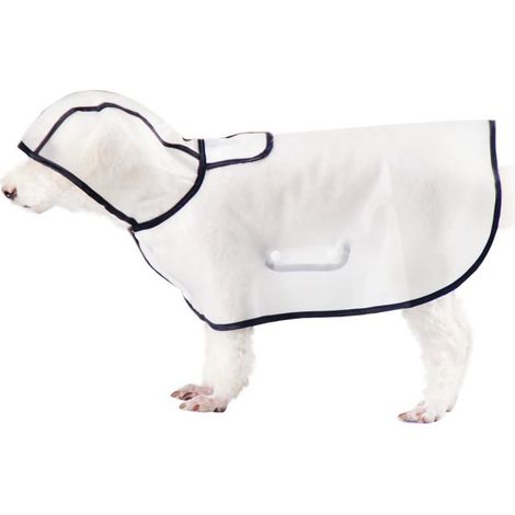 Imperméable à capuche pour chien et chat en PU imperméable pour l'extérieur (1/4)