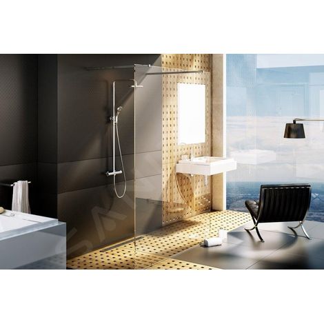 Ravak Walk-In - Paroi de douche Walk-in Free 120, 1200x2000 mm, verre clair GW9FG0C00Z1 (1/5)