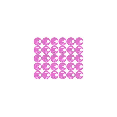 Lot de 30 disques d'entrée de porte de ruche ronds en plastique violet, accessoire d'apiculture (1/5)