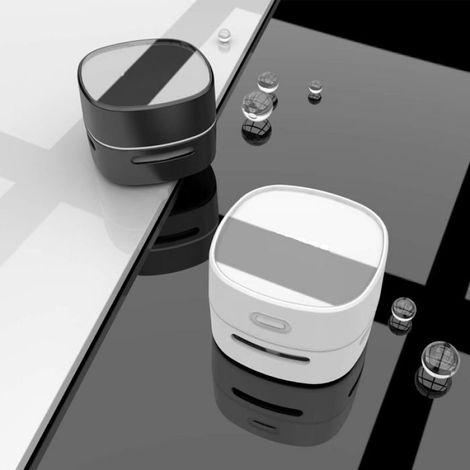 Aspirateur de bureau Mini balayeuse de poussière de table Économie d'énergie, haute résistance jusqu'à 400 min, rotatif à 360 ° (1/4)