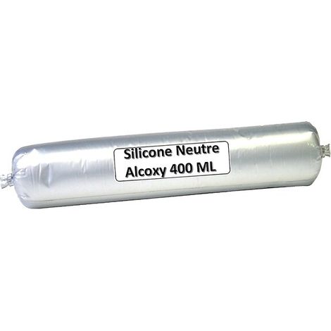 Mastic silicone neutre alcoxy SILIRUB AL - 400 ml - blanc - SOUDAL