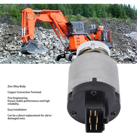 Interrupteur de contact excavateur Zinc Alloy avec 2 clés OEM 71423384 - Compatible EX-2 -3 -5 ZX Excavators (1/5)