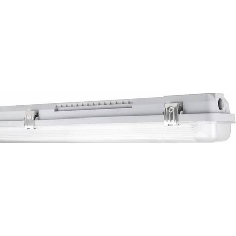 Ledvance DP HOUSING 600 P, Luminaria para cuartos húmedos T8-LED, IP65, sin herramientas, IK08, 4099854118074 (1/4)