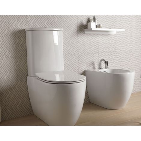 Sanitari Like monoblocco senza brida con sedile sottile softclose