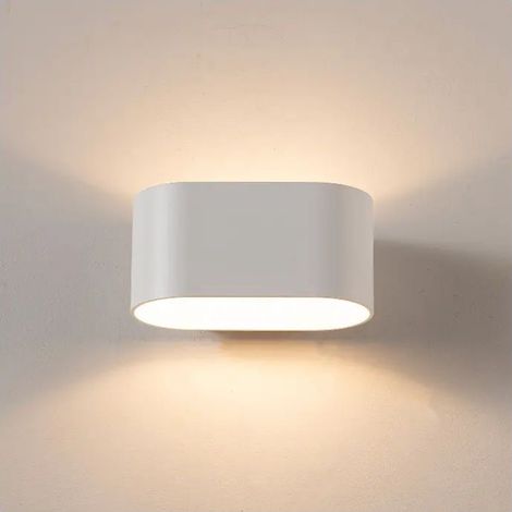 Applique murale aluminium blanc éclairage haut/bas G9 165mm (1/5)