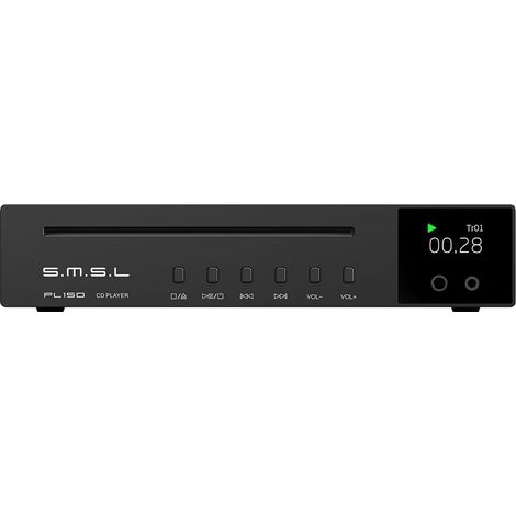 CD Player Processor with RCA/3.5mm and 4.4mm Outputs for Headphones/Optical/Coaxial, Vehicle/Laptop/TV/PC, Amplifier for CD Player (Black) (1/5)