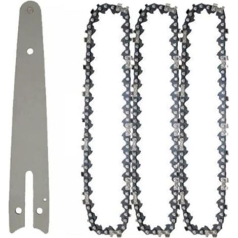 1/4 Guide de chaîne de tronçonneuse 6 pouces Mini tronçonneuse lame de journalisation élagage scie chaîne accessoires (1/5)