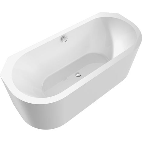 VIVA A MONOLITH Baignoire d'angle 170x75x60cm, Blanc (1/4)
