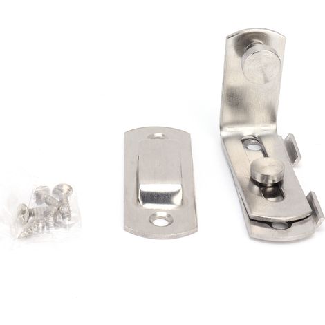 90 Degree Angle Barn Door Latch Buckle Stainless Steel Sliding Door Hardware Accessory