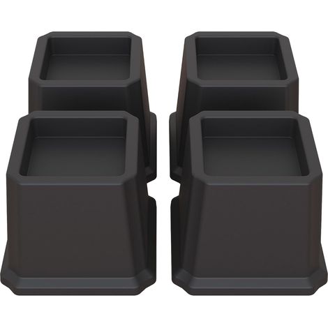 Möbelfüße – 4er-Set – Schwarzer Kunststoff – 7,6 cm – Tragkraft: 680 kg – Für Bett, Sofa, Stuhl (1/5)