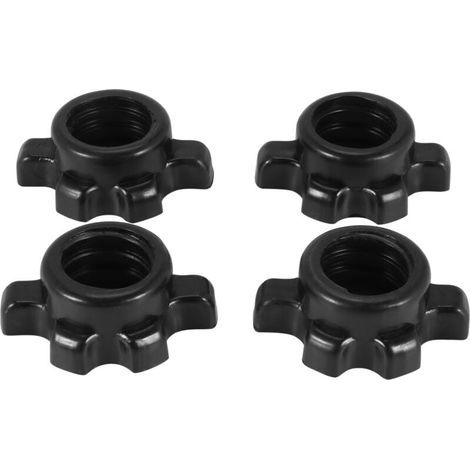Lot de 4 écrous pour barre d'haltère, pinces à vis, accessoires pour haltérophilie, équipements de fitness (1/4)