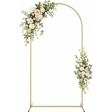 Arche de Mariage,100x200cm – Fond élégant pour Mariages et fêtes Idéal pour mariages, anniversaires, remises de diplômes, fêtes, Stable et élégant (1/5)