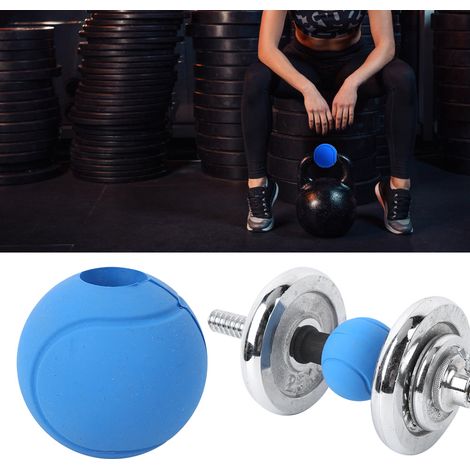 Poignées en Silicone pour Haltérophilie - Adaptateur à Balle pour Barre d'Entraînement (1/4)