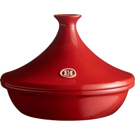 Tajine céramique 27 cm 4 à 6 personnes rouge Grand Cru Emile Henry (1/2)