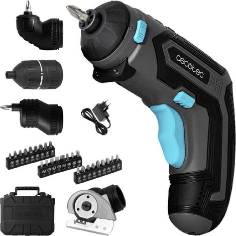Cecotec Atornillador a Batería Compacto PowerGyro 3500 Total Set. 4V 1500mAh, Incluye 4 Cabezales Intercambiables, 200rpm (1/5)