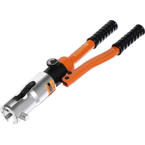 Ensemble d'outils de presse hydraulique, capacité de 10 tonnes, tête rotatable à 360°, Orange (1/2)