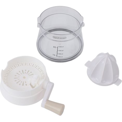 Presse-agrumes manuel, compact et portable, extracteur rotatif domestique pour citrons, oranges et fruits blancs. (1/5)