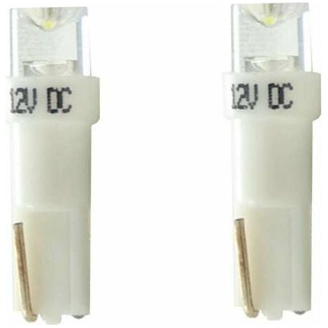 2x ampoule LED 12V T5 W2x4,6d blanc voiture moto camion tracteur remorque éclairage universel lumière