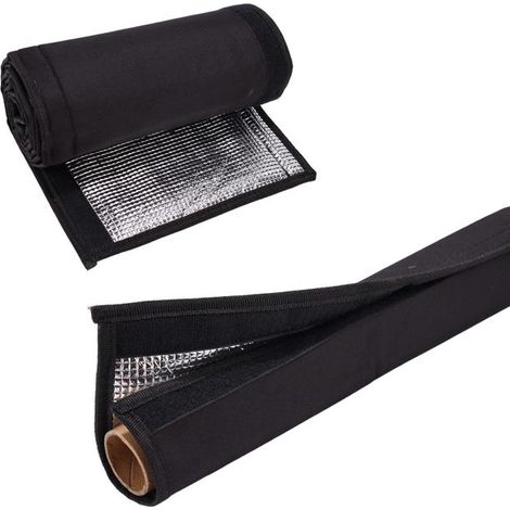 Manchon Isolation Tuyaux,183x26cm Oxford Housse Protection Isolante pour Tuyau Climatiseur Extérieur avec Doublure Aluminium pour Protection Tuyaux (1/5)