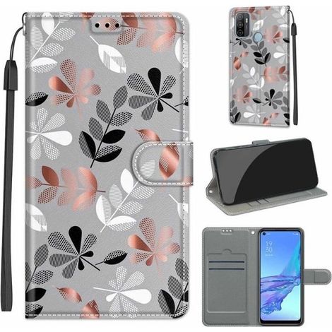 Coque pour Oppo A53s 4G/A53 4G/A32 6.5",Portefeuille Etui en Cuir PU Flip Case avec Fermeture Magnétique Housse en Cuir Protection (1/4)