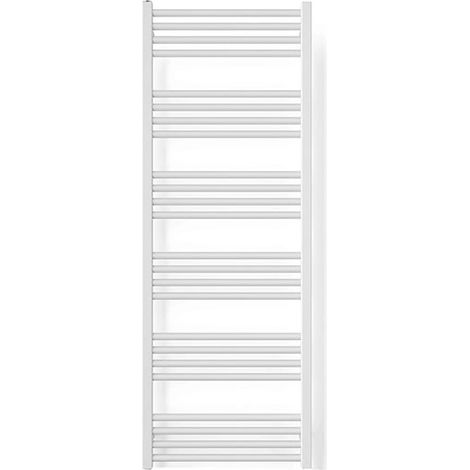 Elektrischer Handtuchheizkörper - Weiß - Höhe 1380mm Breite 400mm - 600 Watt - FIO1380/400E8B