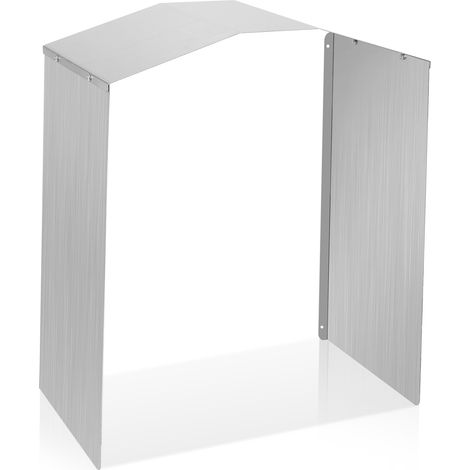 Jiubiaz Protección contra la lluvia para Wallbox, techo de acero inoxidable, incluye accesorios de montaje, 40 x 20 x 45 cm, cubierta para Wallbox