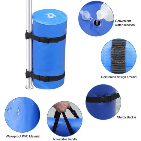 Remplissage de jambe de sac de poids d'eau d'auvent de Camping pour le Patio Pop Up (1/5)