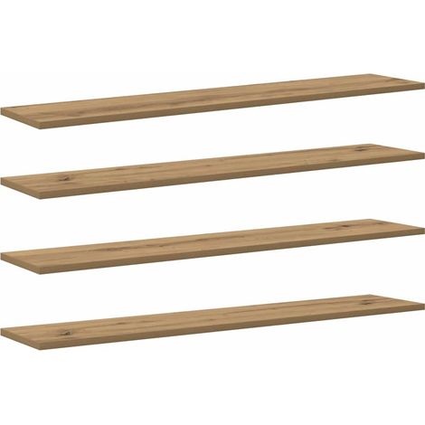 Maison Exclusive - Regalbrett 4 pcs Braun 100 x 20 x 1.5 cm Holzw