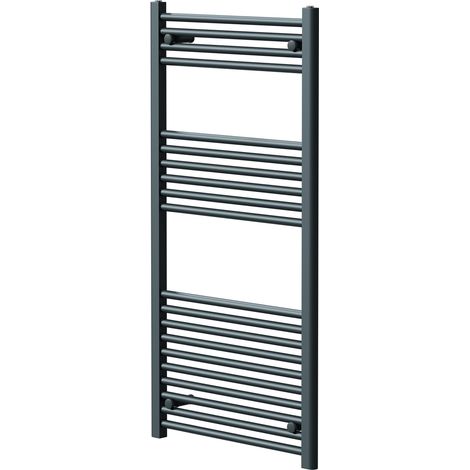 Pizarro Anthracite 1200mm x 600mm Straight Heated Towel Rail (1/5)