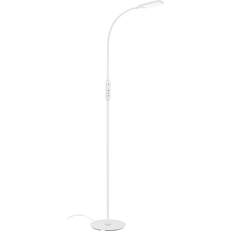 BRILONER OFFICE REMOTE LED Stehlampe, Fernbedienung, Dimmbar, CCT Farbtemperatursteuerung, Touchfunktion, weiß, 24 x 140 cm