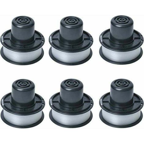 A6226 wire spool compatible with Black and Decker GL250 / GL310 / GL360 / GL360SB automatic grass trimmer, supplied with 6m of line, set of 6 spools. (1/4)