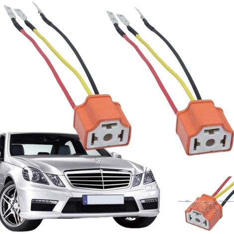 H4 Prise,Prise H4 Femelle,Prise Phare,Prise Ceramique,Prise H4 Voiture,pour Voiture Camion Bateau,2PCS (1/5)